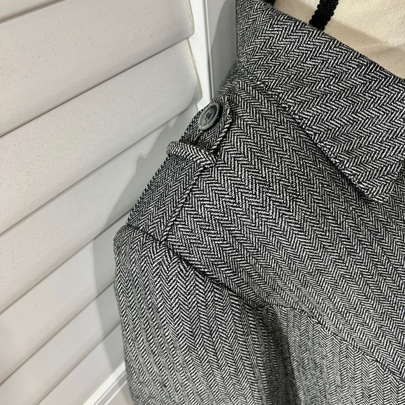 Womens Blazer size 16 Gray Herringbone Jacket Emily Acrylic Wool Career Office - Picture 7 of 9